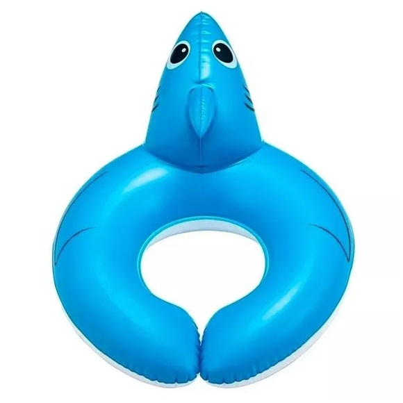 Kids' Blue Shark Inflatable Pool Float - Picture 5 of 6
